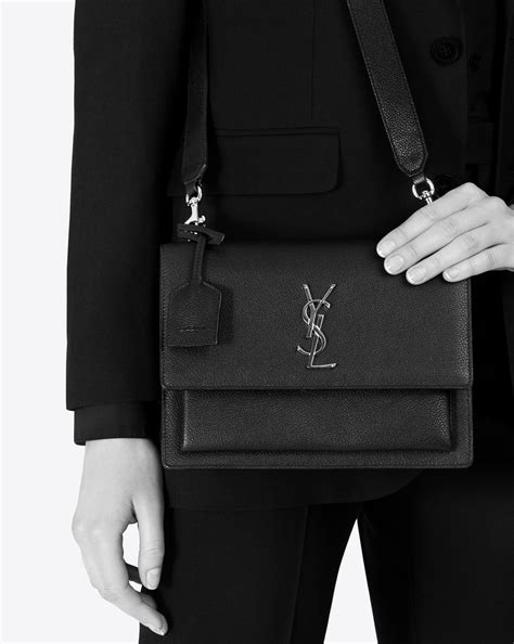 ysl medium sunset satchel in smooth leather|SUNSET medium IN SMOOTH LEATHER .